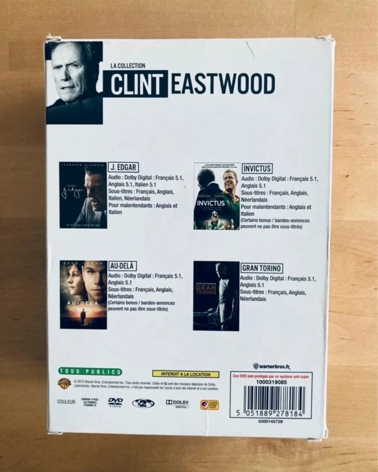Coffret 4 DVD Clint Eastwood. – photo 2